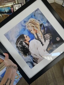 Jareth Sarah LABYRINTH Ballroom David BOWIE Framed Picture Print Wall Art - Picture 1 of 3