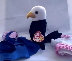 1996TY Baldy Beanie Baby. Tag error. Tuxedo - Picture 1 of 7