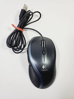 Logitech M500 Advanced USB Optical Mouse 7 Customizable buttons HyperFast Scroll - Image 1 of 4