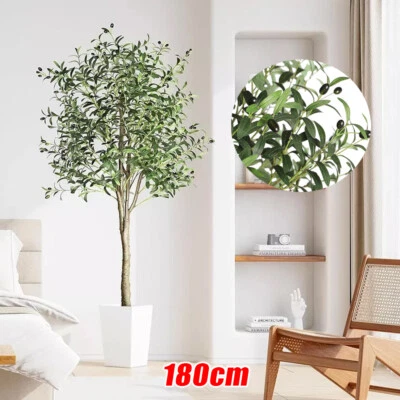 6 FT Artificial Olive Tree 180CM Green Natural Tall Faux Lifelike Fake Plant  - Image 1 of 4