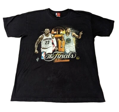 NBA Finals Cleveland Cavs vs Golden State Warriors LeBron/Curry Rare XL Tshirt  - Image 1 of 4