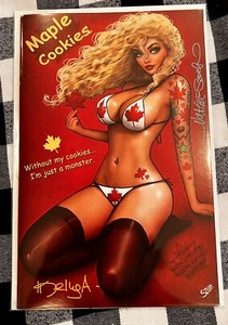 Galletas de arce Zirty Girlz #4 2024 Nathan Szerdy doble firmado con certificado de autenticidad de alta calidad - Imagen 1 de 2