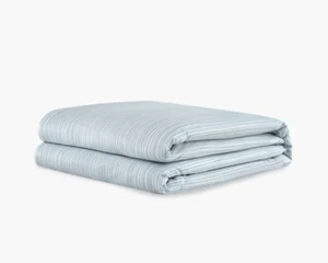 Modernist by Gravity Weighted Blanket (Queen - 90" x 90" - 35lbs) in Grey Lines - Picture 1 of 6