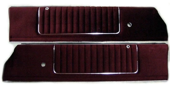 1986-88 Monte Carlo El Camino Show Quality Burgundy Upper Door Panel Set (DS&PS) - Imagem 1 de 1