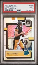 2022 Donruss Optic Rated Rookie - Kenny Pickett RC #201 Graded PSA 9 Mint