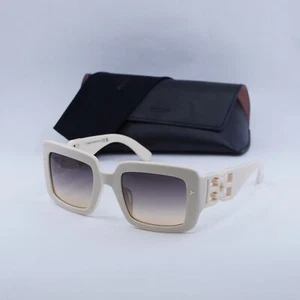 New Bally BY0104-H 25B Ivory/Smoke Gradient Yellow Mirror 53-24-135 Sunglasses - Picture 1 of 6