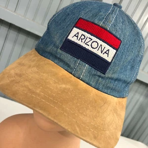 Gorra de béisbol con tirantes de mezclilla con bandera de Arizona hecha en EE. UU. - Imagen 1 de 6