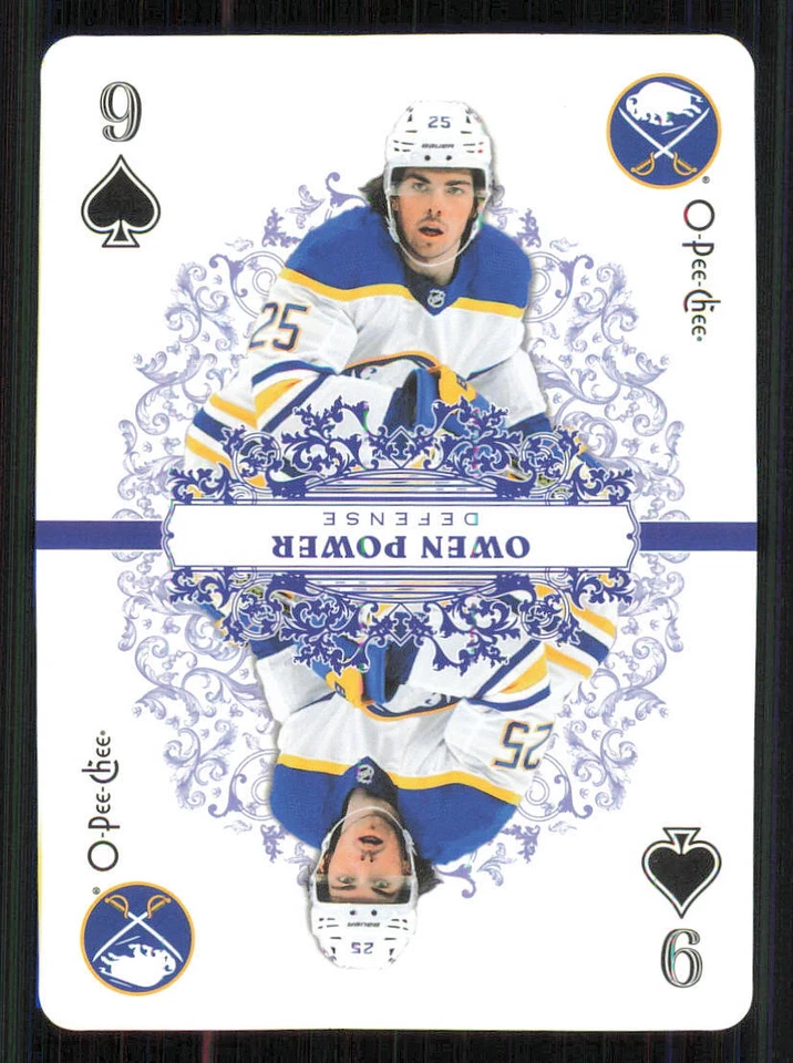 2022-23 O-Pee-Chee Playing Cards #9SPADES Owen Power - Image 1 of 2
