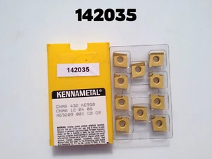 CNMA 432 Grade KC950 New Full Package of 10 Kennametal Tungsten Carbide Inserts - Picture 1 of 3