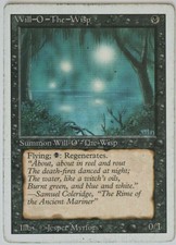 Magic The Gathering - Will-O-The-Wisp - Revised 3rd Edition - Light Played