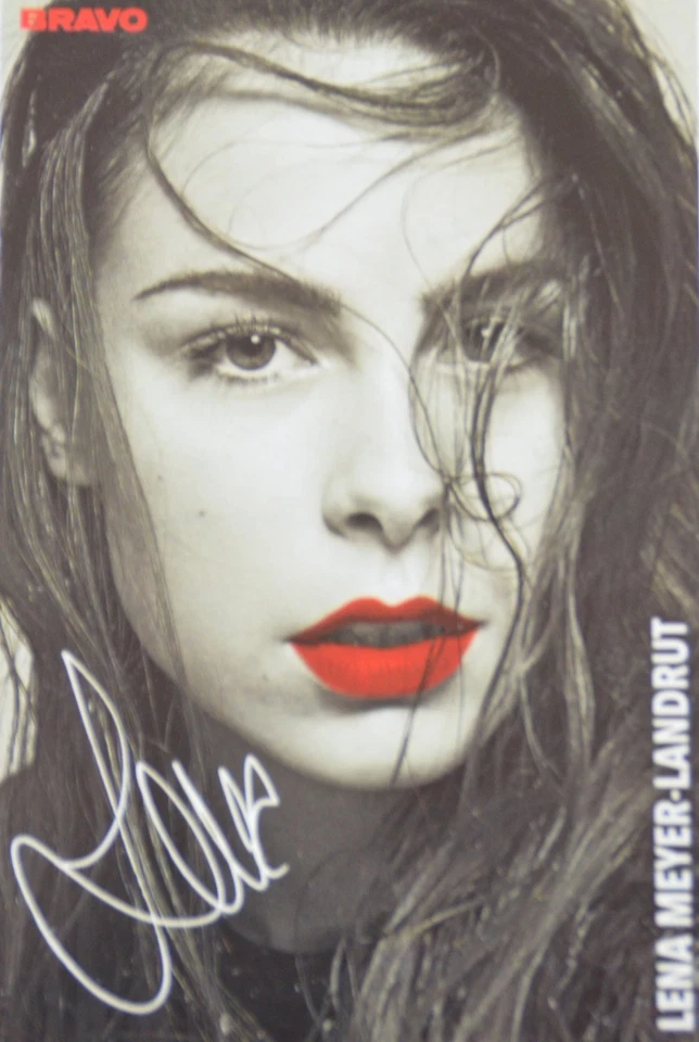 LENA MEYER-LANDRUT - Autogrammkarte - Autogramm Fan Sammlung Clippings NEU - Bild 1 von 1
