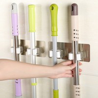 Wall Mounted Mop Organizer Holder Brush Broom Hanger Storage Rack Kitchen Tool A