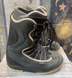 Burton Viking Freestyle Black Gray Synthetic Snowboard Boots Lace Up Mens 9M Vtg - Picture 1 of 24
