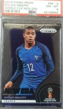 PSA 8 NM-MT 2018 Prizm World Cup New Era #NE-9 Kylian Mbappe France 1st Prizm
