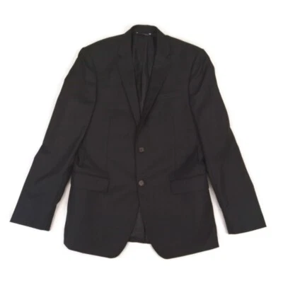 De Colección Ralph Lauren Traje de Lana Abrigo Chaqueta Hombres Talla 42L Negro Un Pecho Dillards Foto 1 de 4