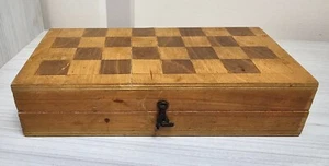 Rare Vintage Soviet Wooden Chess Board 1958 USSR Antique Chess Board 20x20 cm - Picture 1 of 13