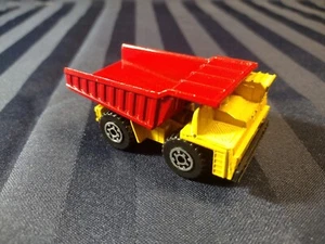 Matchbox 1989 Yellow/ Red Dump Truck Diecast Loose No Packaging Great Condition  - Picture 1 of 5