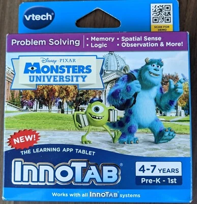 InnoTab Disney Pixar Monsters - Cartridge -  NEW SEALED - 4 to 7 years - Image 1 of 3