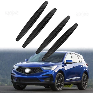 Carbon Fiber Grain Anti-Collision Strip Bumper Protector Sticker For Acura RDX - Foto 1 di 13