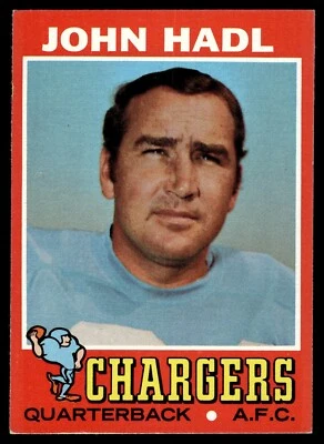 1971 Topps - John Hadl #255 Chargers - Image 1 of 2