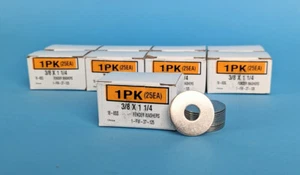 LOT OF 9 BOXES OF FENDER WASHERS: 3/8” x 1 ¼”, 25 pieces per box |010-7402715 - Picture 1 of 12