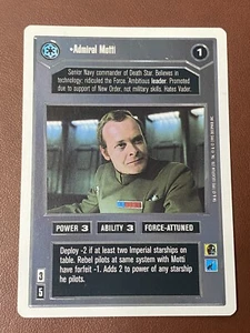 Star Wars CCG - Premiere Unlimited - Admiral Motti - Bild 1 von 2