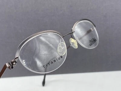 Monturas de gafas Jean Paul Gaultier hombres mujer redondas ovaladas Titan medio borde 55-0015 Foto 1 de 4