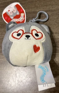 Ryan the Husky Dog 3.5” Squishmallow Valentines Day Clip BNWT - Picture 1 of 4