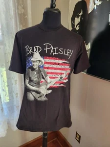 Brad Paisley Weekend Warrior World Tour Concert Black T Shirt Men's Size Large - Picture 1 of 2