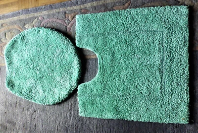 Badgarnitur , Badematte , Drei Teilig ,WC Vorleger Teppich für Stand Toilette - Bild 1 von 4