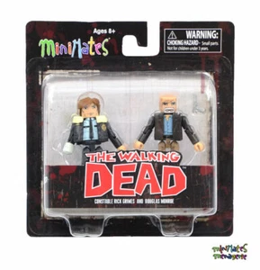 THE WALKING DEAD Series 6 Minimates CONSTABLE RICK GRIMES & DOUGLAS MONROE NEW - Picture 1 of 1