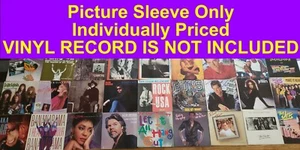 One EMPTY 7" 45RPM Picture Sleeve Only (VINYL RECORD NOT INCLUDED) Pick From 200 - Picture 1 of 374