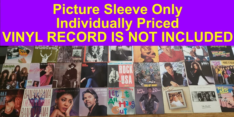 One EMPTY 7" 45RPM Picture Sleeve Only (VINYL RECORD NOT INCLUDED) Pick From 200 - Image 1 of 1