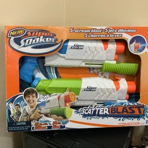 NERF Super Soaker SCATTERBLAST 2 Pack 5 Stream Blast Scatter Blaster - Imagen 1 de 3