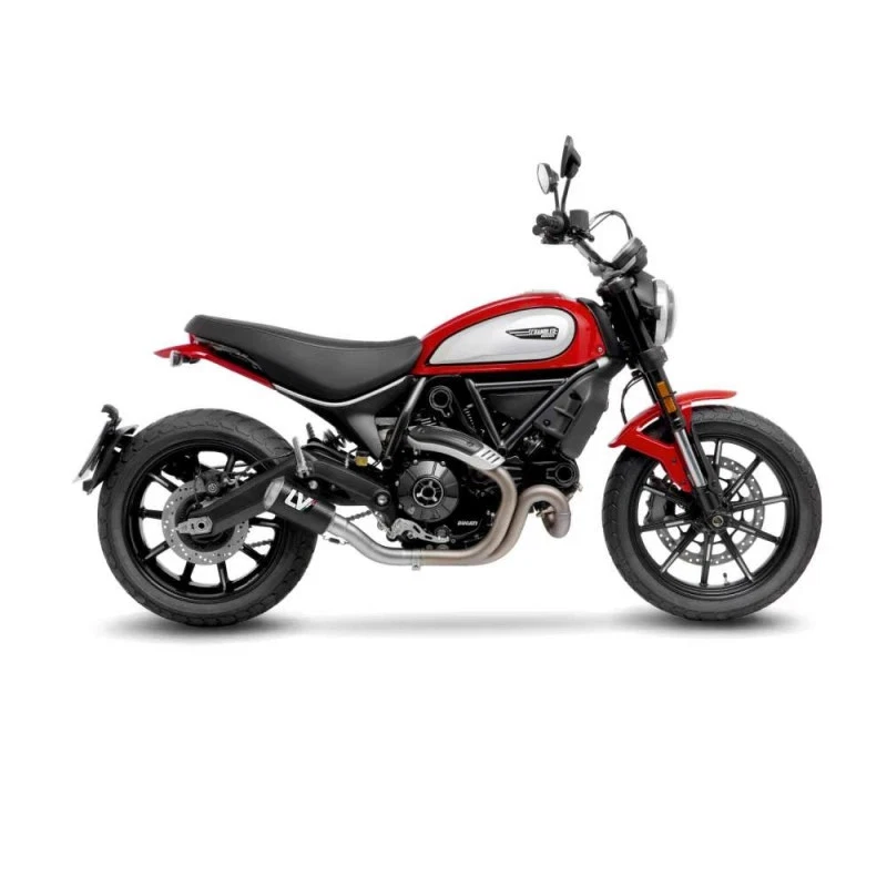 Echappement en fibre de carbone LEOVINCE LV-10 pour Ducati Scrambler Icon Dark 2 - Photo 1/1