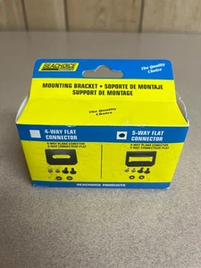 Flat 5 Way Vehicle Side Boat Trailer Wiring Plug Mounting Bracket - Bild 1 von 3