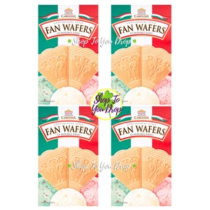 4 x CAROUSEL FAN WAFERS 12 PACK Ice Cream Dessert REDUCED BEST BEFORE 28/02/2026 - Picture 1 of 6