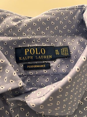 MENS POLO PERFORMANCE XL/TG DRESS SHIRT/LONG SLEEVE - Image 1 of 4