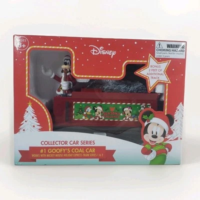Disney Mickey Mouse Holiday Express #1 Goofy's Coal Car Collector Series Tren Foto 1 de 4