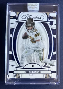 2022 Flawless Chris Olave Sapphire Rookie Card /15 #108 Sealed Blue RC Saints🔥 - Bild 1 von 4