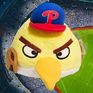 NUEVO: Angry Birds Philadelphia Phillies Peluche Amarillo Chuck Bird 2014 Béisbol MLB - Imagen 1 de 3