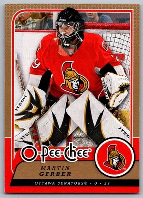 2008-09 O-Pee-Chee Gold Martin Gerber Ottawa Senators #244 - Image 1 of 2