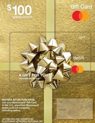 Tarjeta de regalo Mastercard de $100 (más tarifa de compra de $5,95)  - Imagen 1 de 2