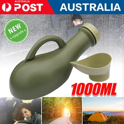 1000ML Unisex Male Female Urine Wee Bottle Portable Urinal Camping Car Toilet AU - image 1 of 4