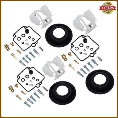 3x PARA SUZUKI Katana 750 GSX750F 1989-1997 Kit Reparación Carburador Diafragma Flotador Foto 1 de 4
