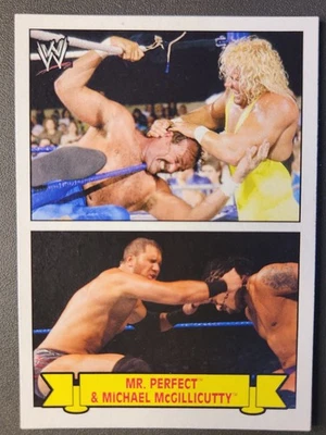 2012 Topps WWE Heritage FAMILY HISTORY #9 MR. PERFECT & MICHAEL MCGILLICUTTY - Image 1 of 2