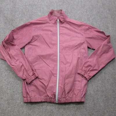 Volcom Jacket Mens Large Red Long Sleeve Windbreaker Full Zip Coat Skate Track - Image 1 of 4