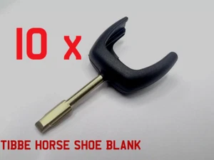 10 x Ford Tibbe Horse shoe key blade/blank for remotes fits blue or black fobs.. - Picture 1 of 6
