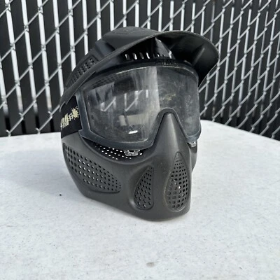 PMI Paintball Mask Black Protective Goggles Airsoft w/ Visor Adjustable Adult - Image 1 of 4