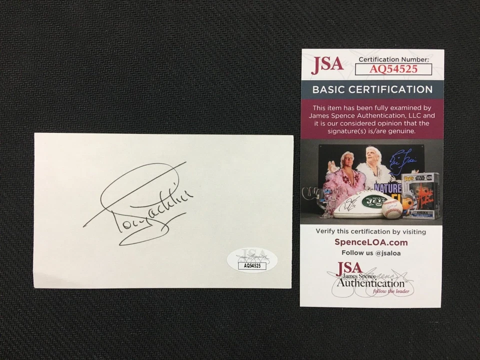 Tony Jacklin PGA HOF Open Champion Signed 3x5 Index Card JSA Certified AUTOGRAPH - Image 1 of 4